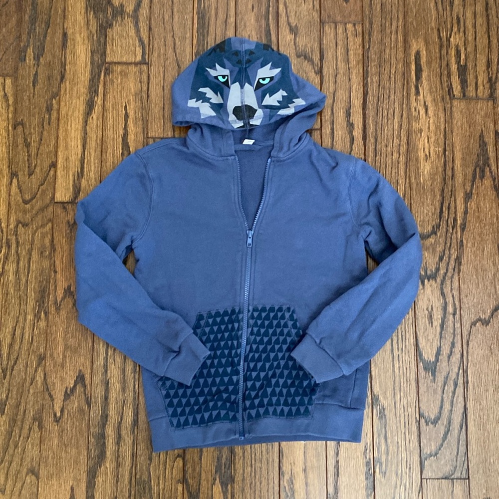 Tea Collection Blue Wolf Hoodie - Picture 2 of 9